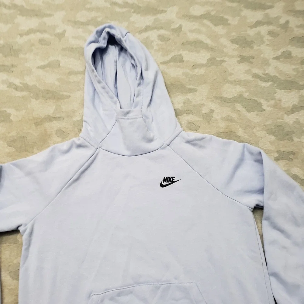 Nike Sweatshirt Womens Medium Blue Pullover Hoodie Gym Fitness